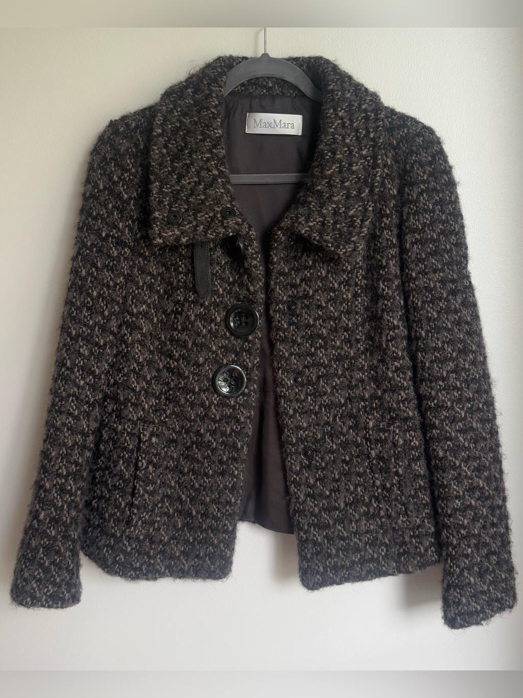 Maxmara Snap-Button Wool Jacket